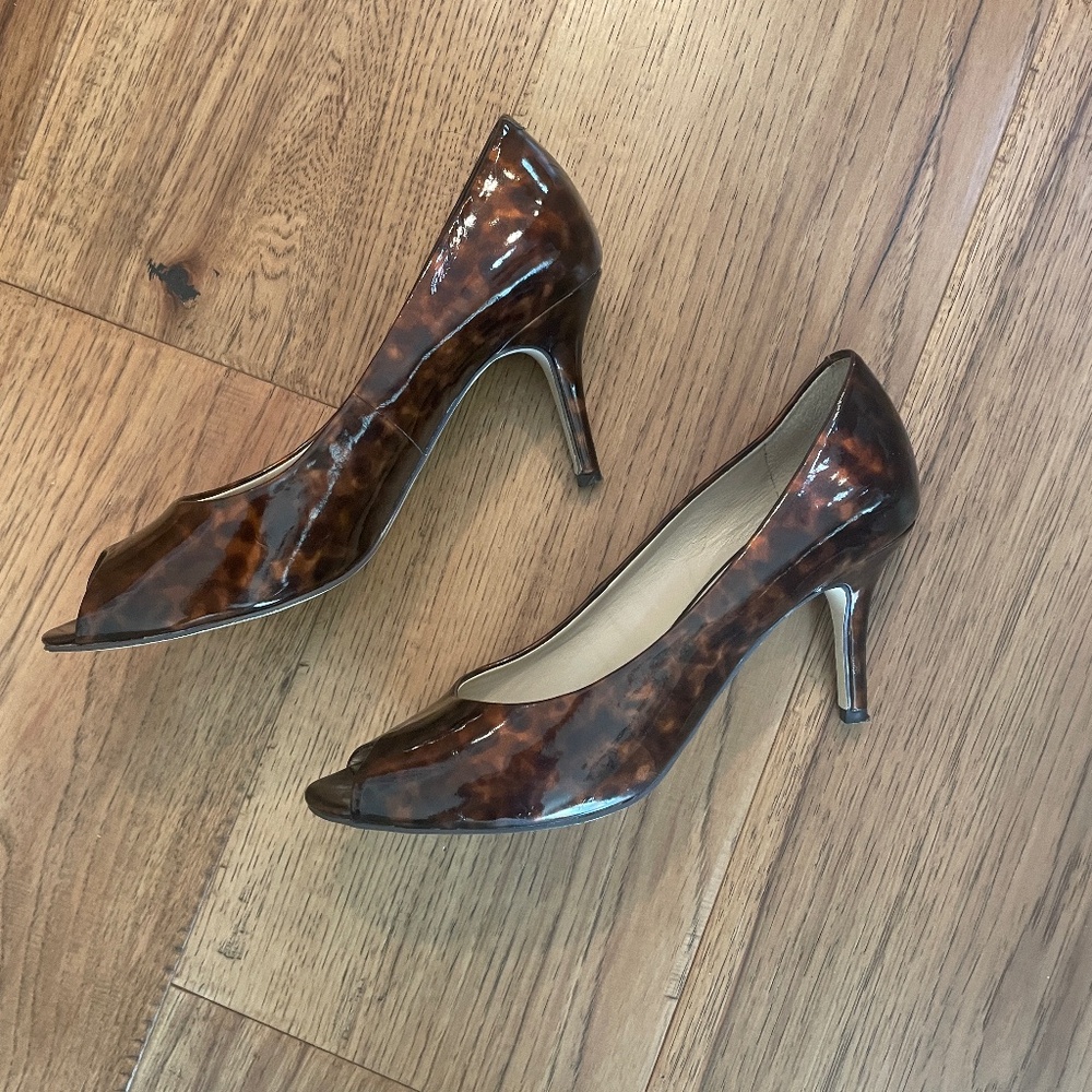 Banana Republic Patent Leopard Pumps - Size 8